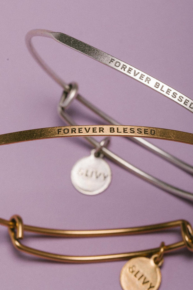 &Livy Posy Bracelet Forever Blessed Antique Gold