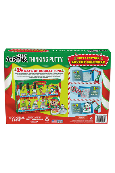 Crazy Aaron's 2024 Advent Calender Puttyworld Thinking Putty Mini Tin Assorted