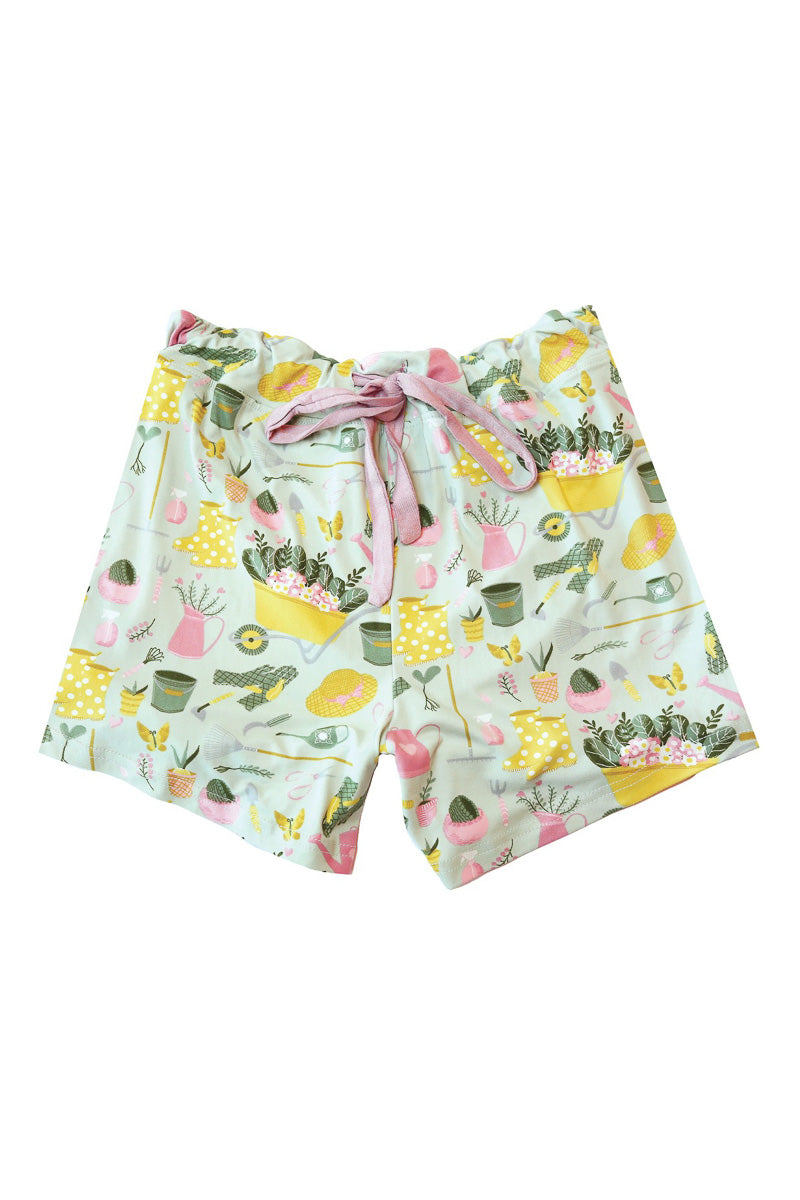 Women's Garden Girl Pajama Shorts Medium