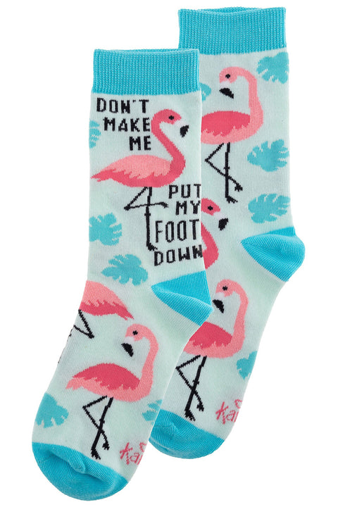 Karma Crew Socks Flamingo