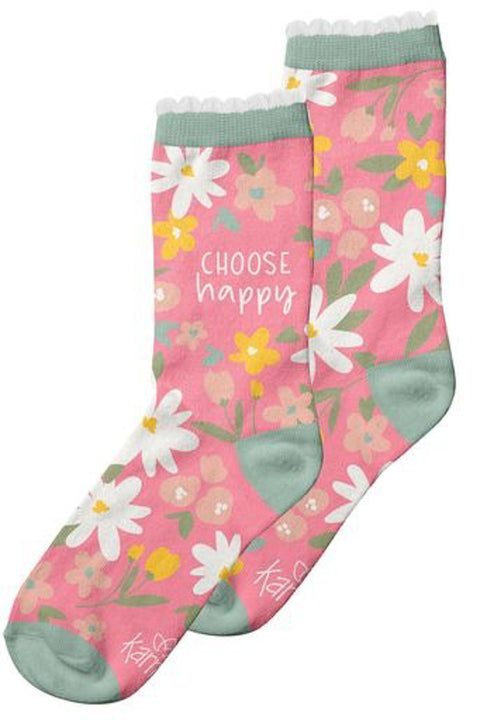 Karma Crew Socks Choose Happy