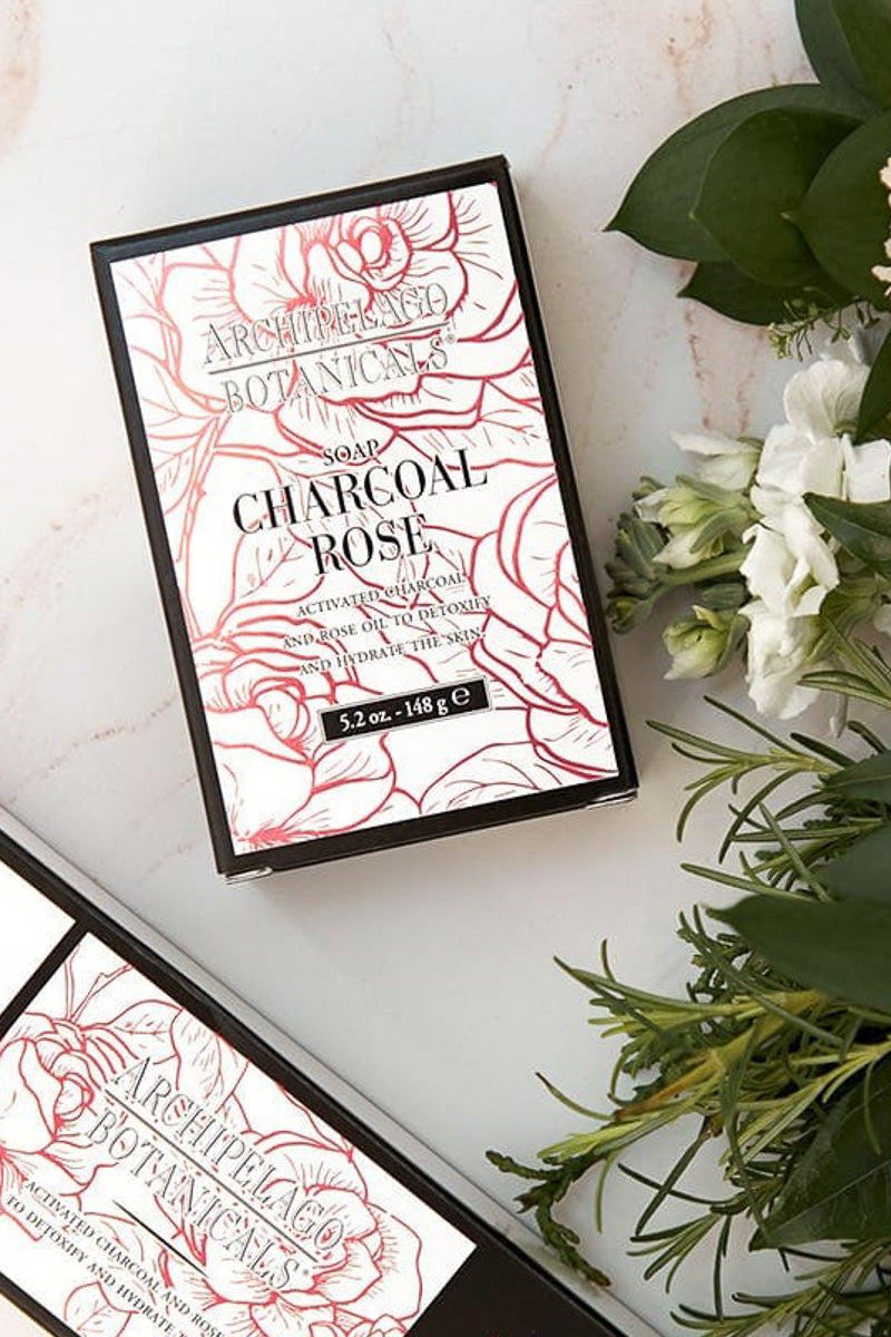 Archipelago Bar Soap Charcoal Rose