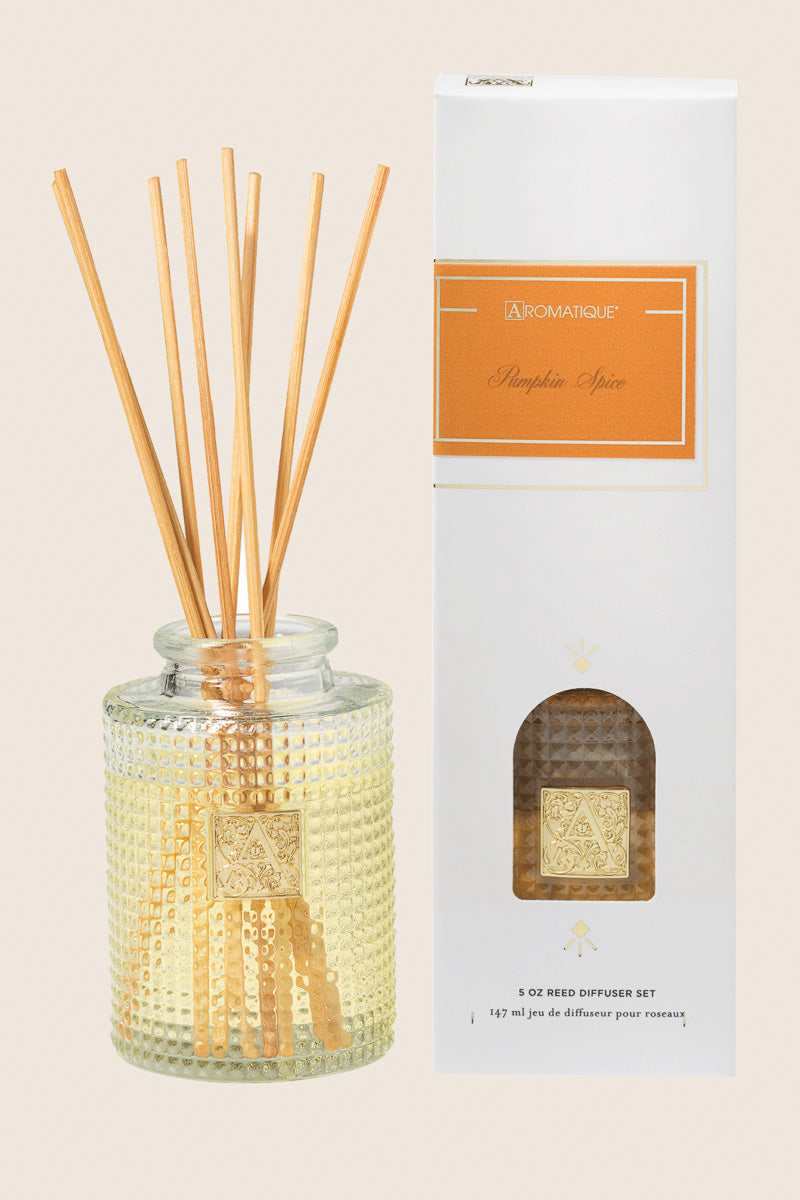 Aromatique Pumpkin Spice Reed Diffuser Set