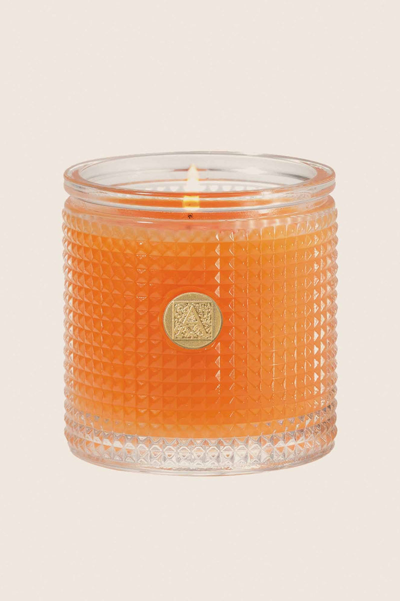 Aromatique Valencia Orange Textured Glass Candle