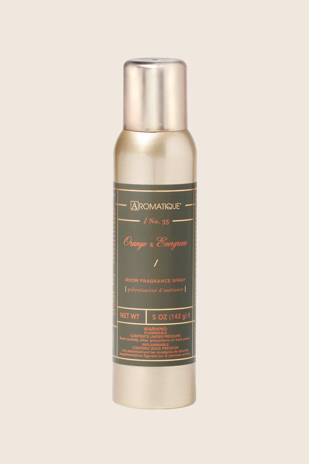 Aromatique Orange & Evergreen Aerosol Room Spray