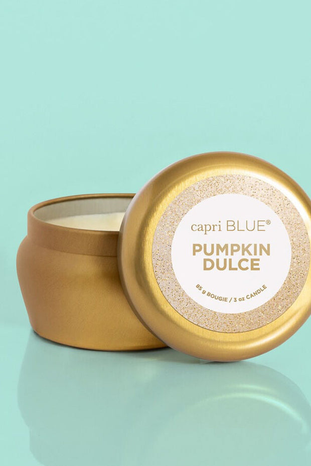 Capri Blue Glam Mini Tin Candle Pumpkin Dulce