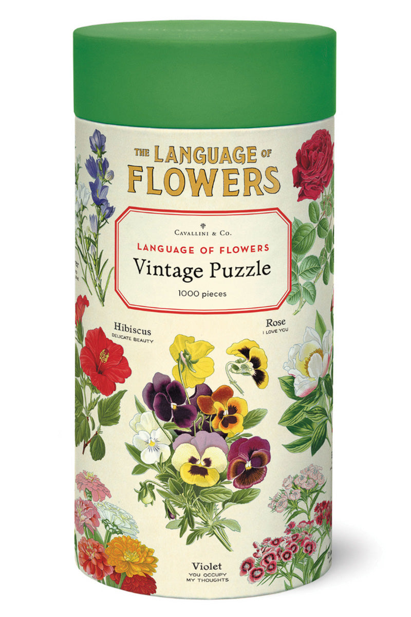 Cavallini & Co. Language of Flowers Vintage Puzzle 1000 Pieces