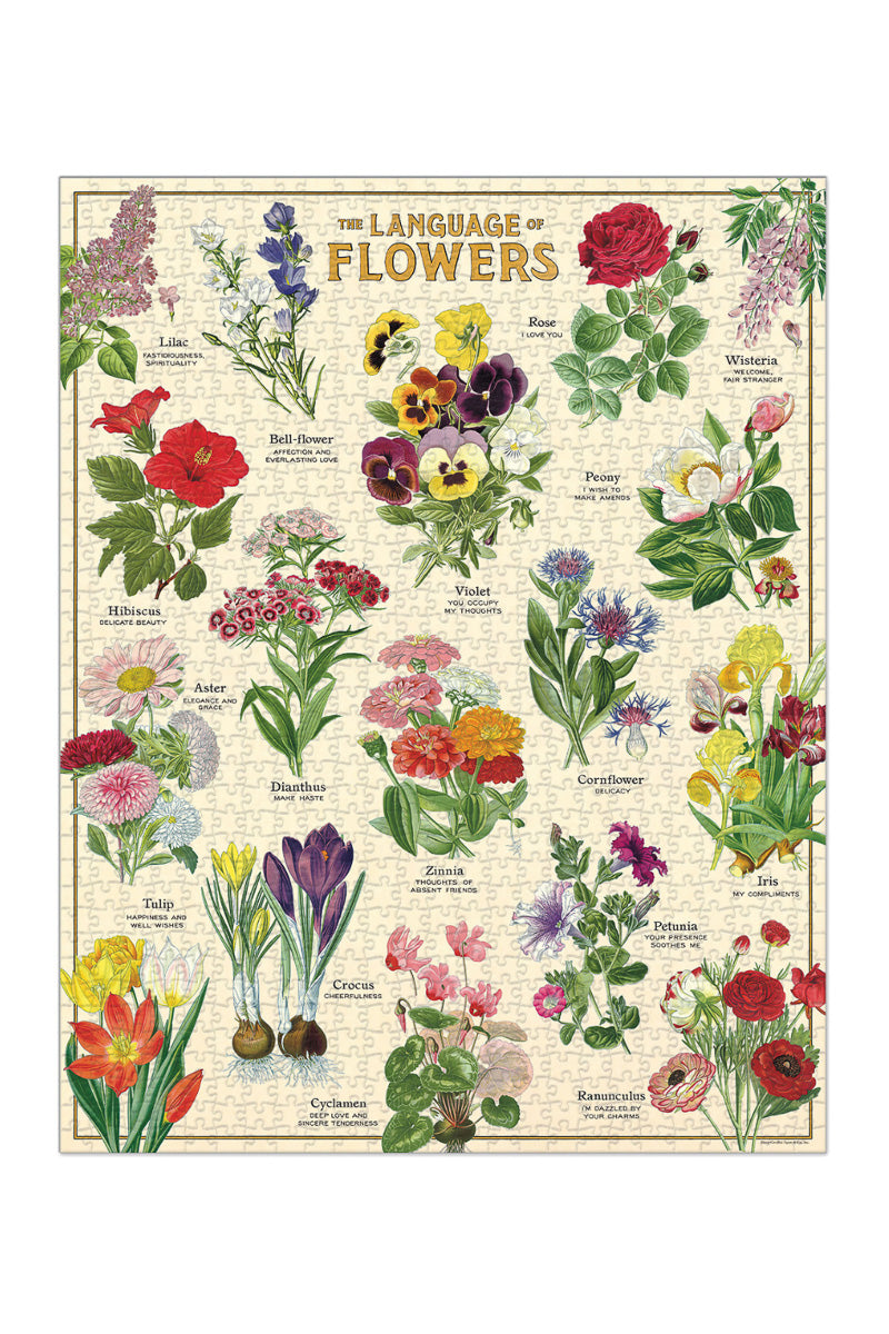 Cavallini & Co. Language of Flowers Vintage Puzzle 1000 Pieces