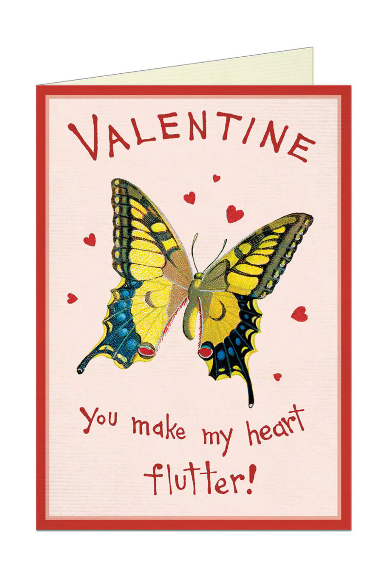 Cavallini & Co. Valentine Butterfly Greeting Card