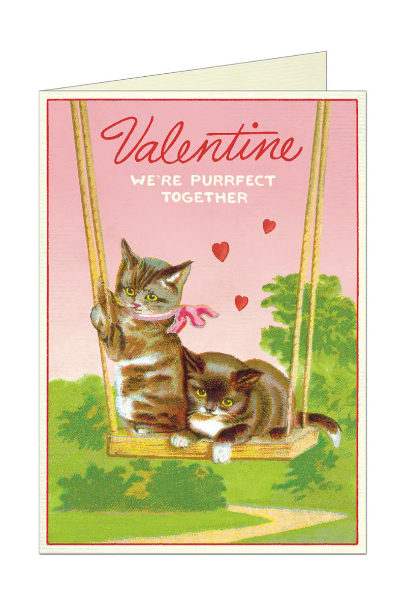 Cavallini & Co. Valentine Cats Greeting Card