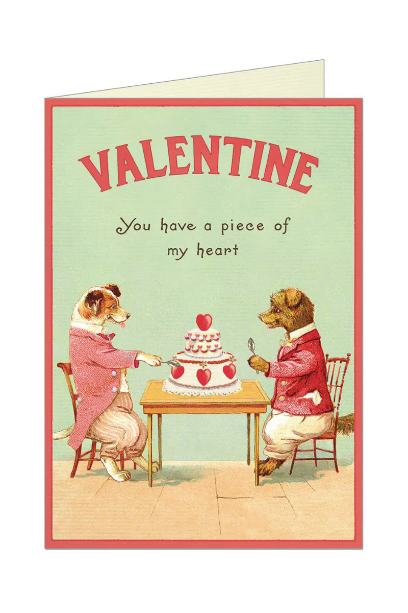 Cavallini & Co. Valentine Dogs Greeting Card