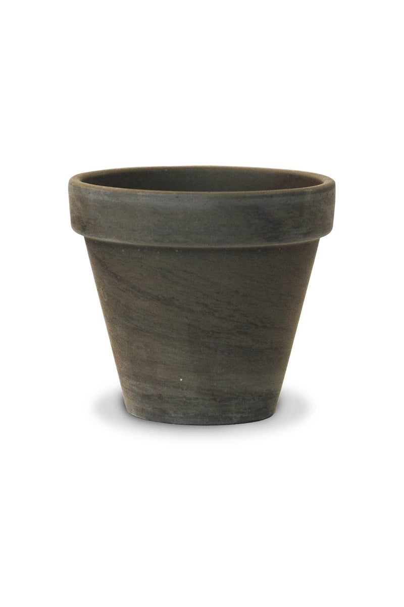 Dark Basalt Marbled Standard Flower Pot 4"
