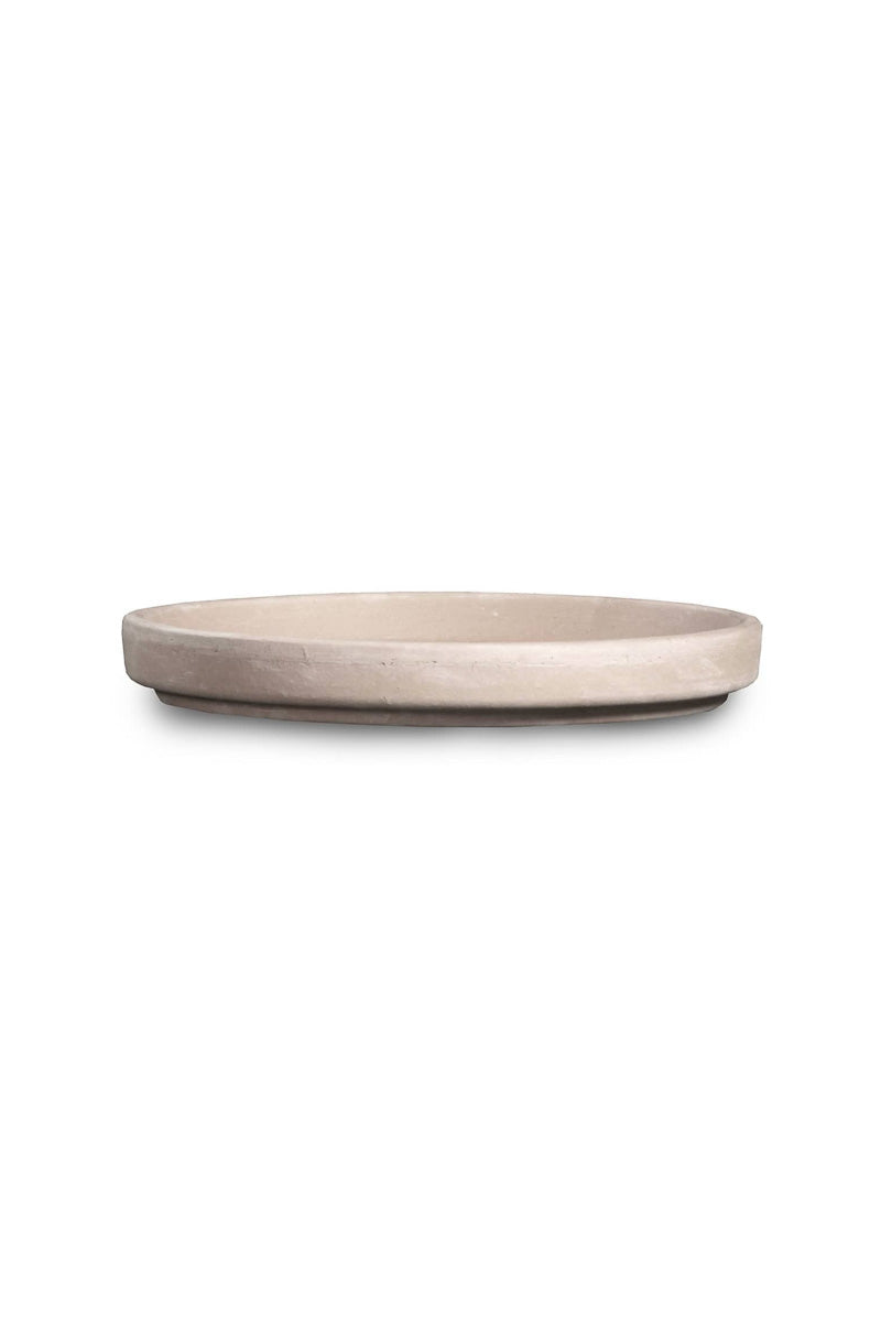 Standard Saucer 8" White Granite Marble