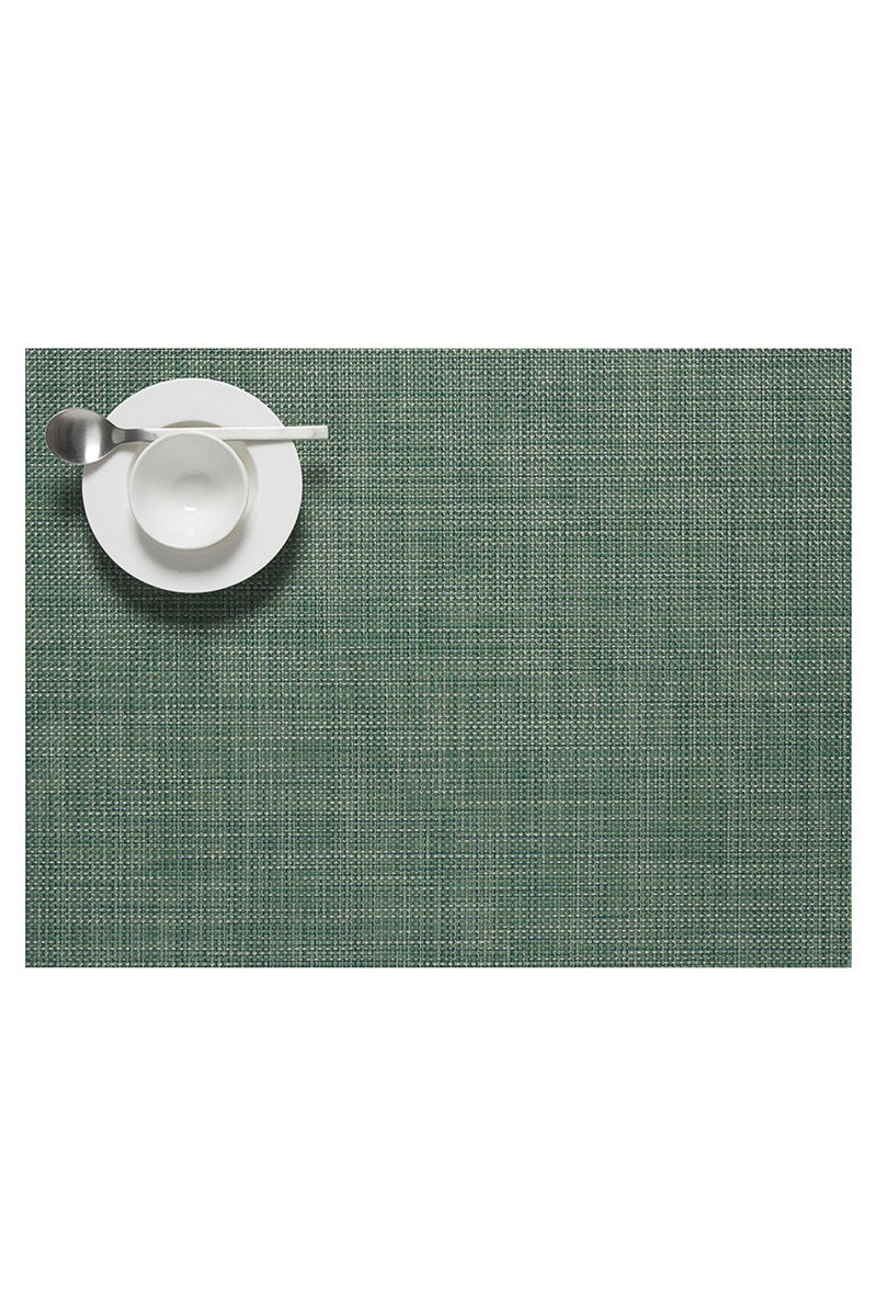 Chilewich Mini Basketweave Placemat Rectangle 14"x19" Ivy