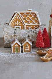 Salt & Pepper Shakers Gingerbread House Ceramic