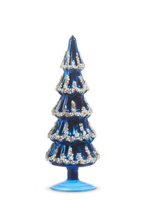 Blue Beaded Tree Medium