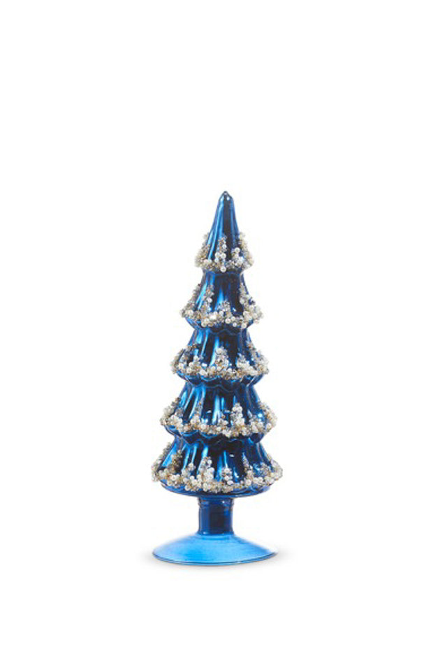 Blue Beaded Tree Small