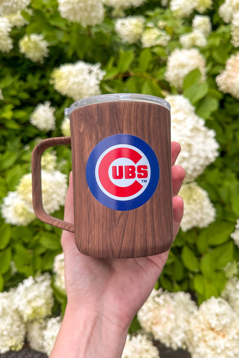 Corkcicle Mug Walnut 16 oz Chicago Cubs