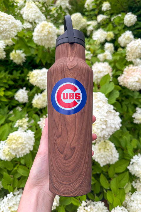 Corkcicle Sport Canteen Walnut 20 oz Chicago Cubs