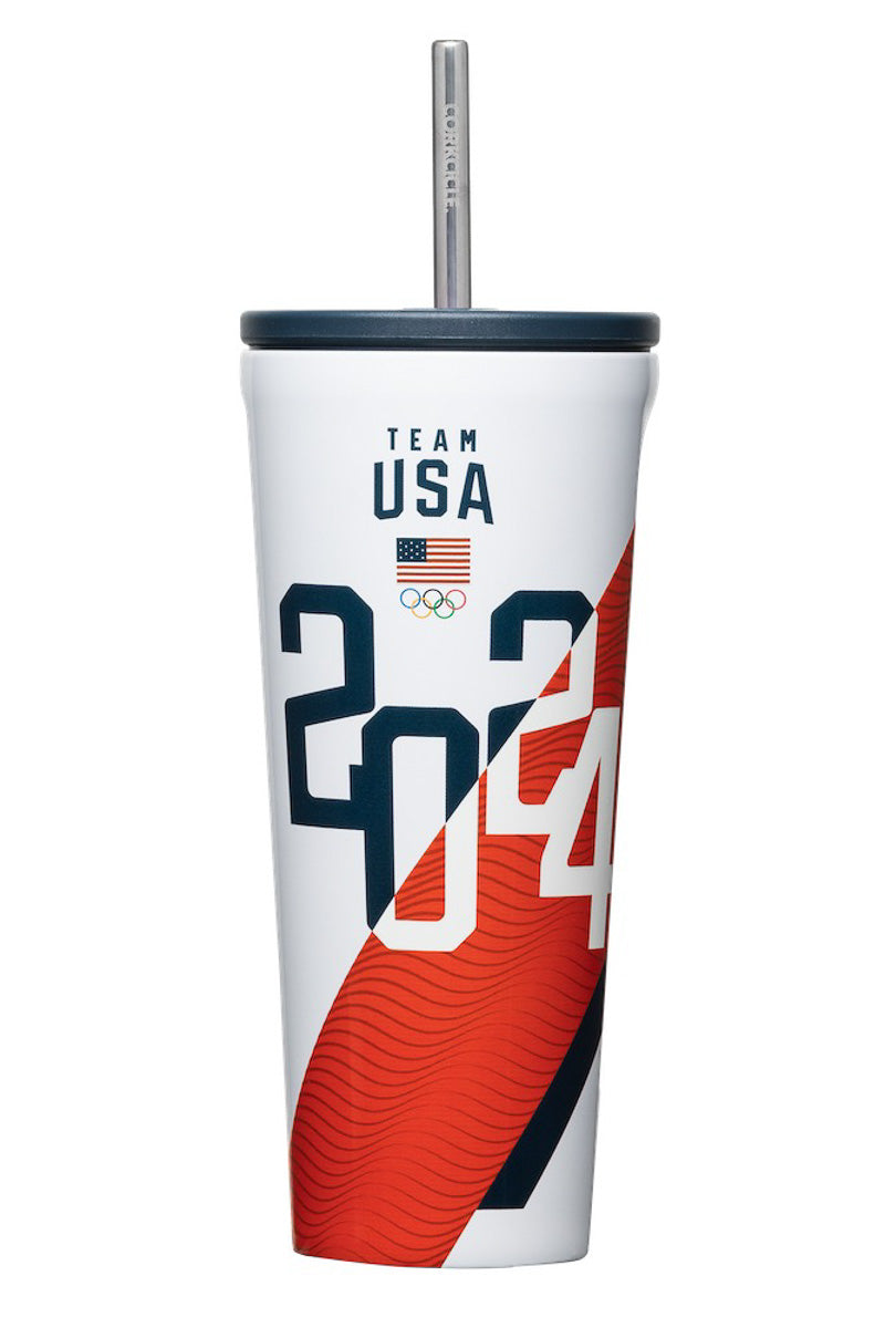 Corkcicle Cold Cup 24oz USOC 2024 Line Wave