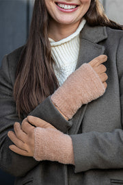 Britt's Knits Bristol Convertible Fingerless Gloves Tan