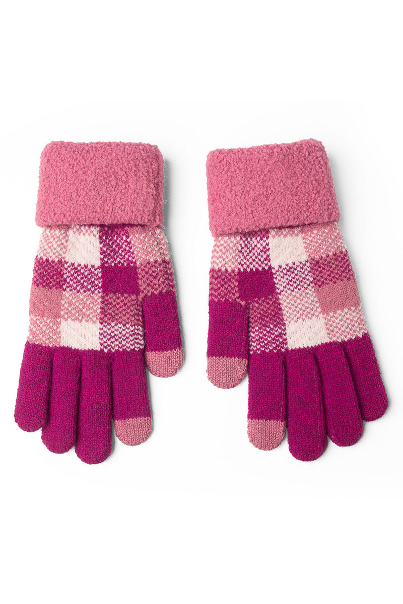 Sweater Weather Gloves Magenta