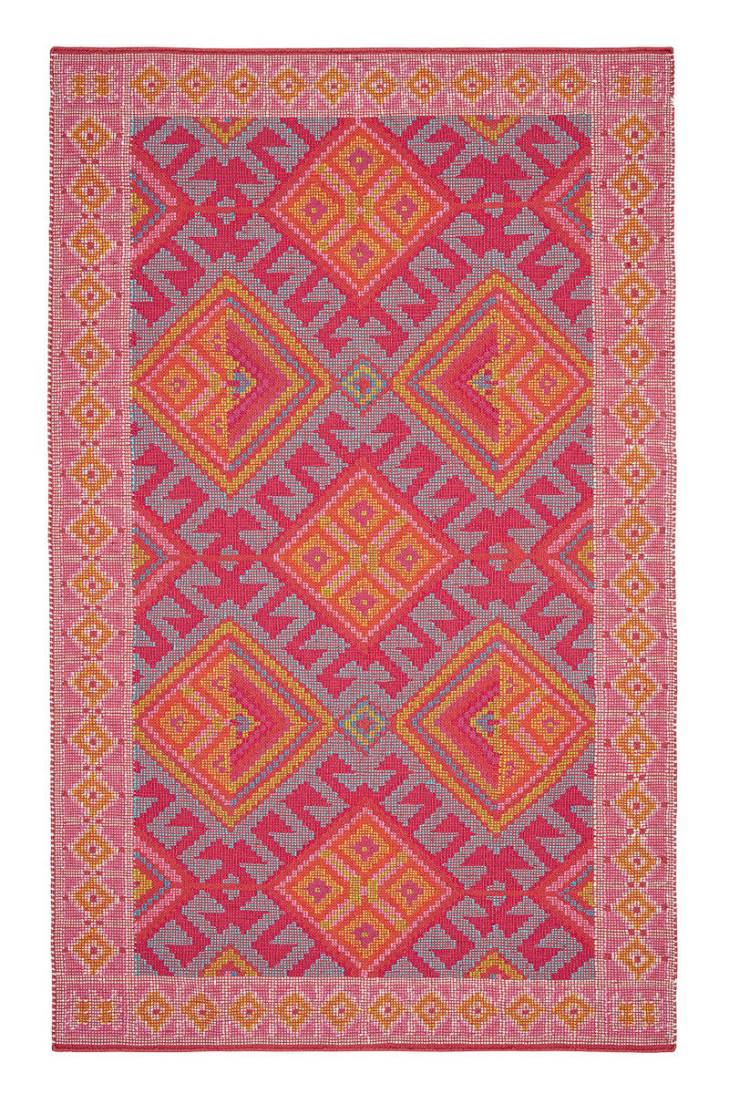 Dash & Albert Valencia Kilim Handwoven Indoor/Outdoor Rug 3'x5' Spice