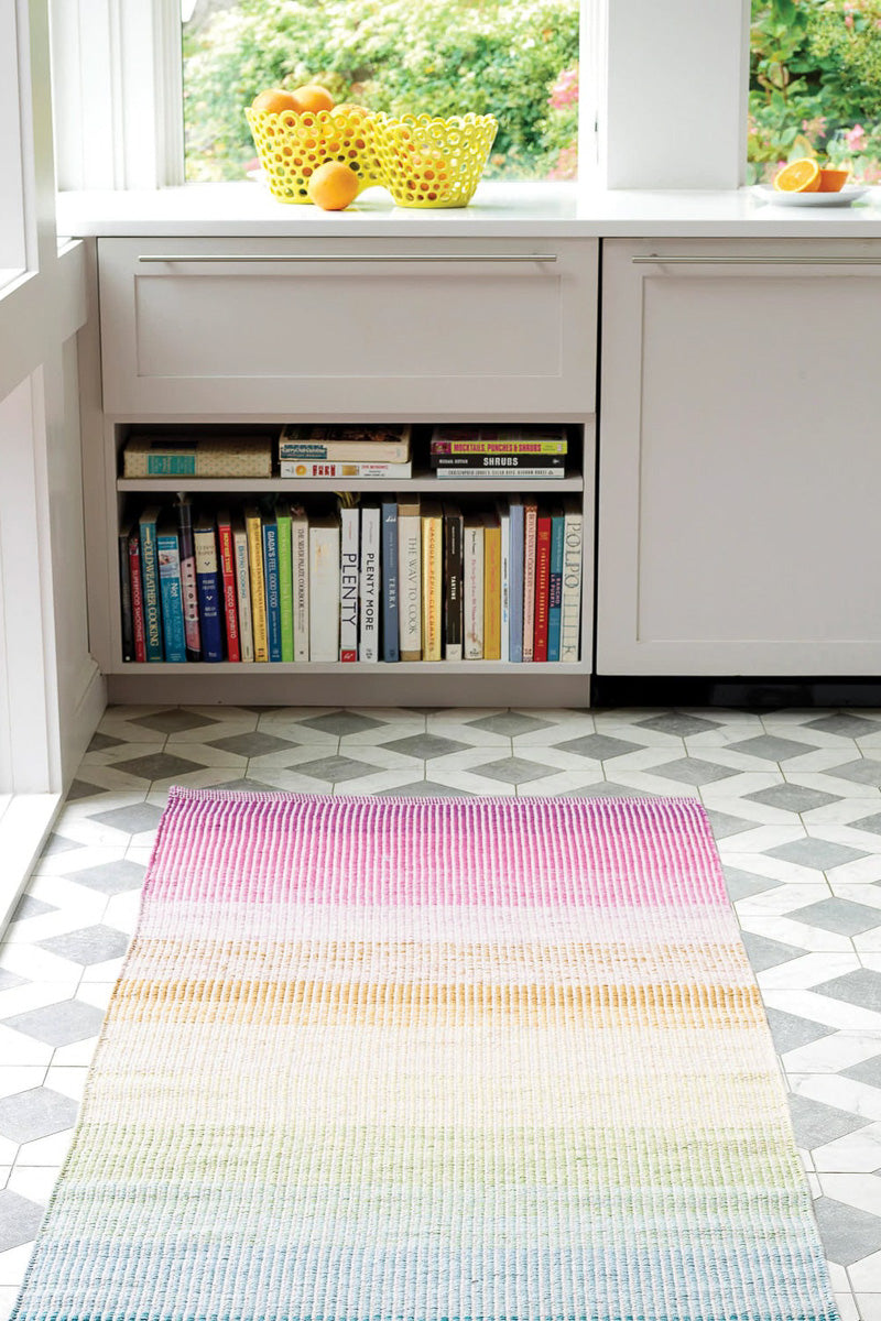 Dash & Albert Watercolor Horizon Handwoven Cotton Rug 2'x3'