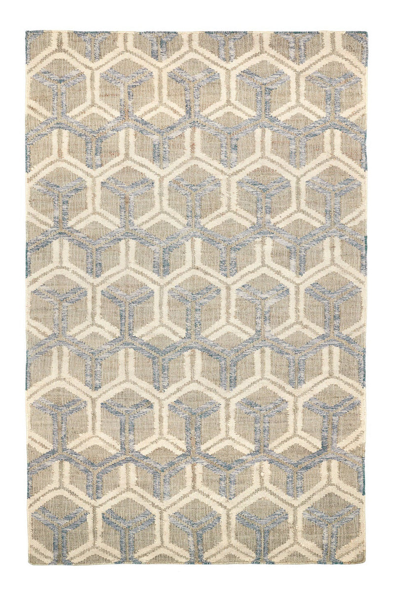 Dash & Albert Tala Handwoven Jute Rug 2'x3' Blue