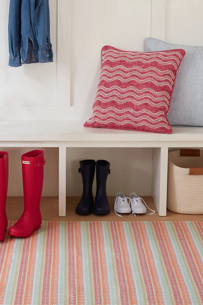 Dash & Albert Candy Stripe Handwoven Indoor/Outdoor Rug 2'x3' Multi