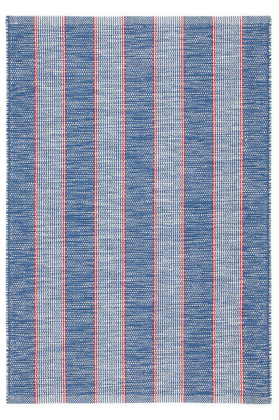 Dash & Albert Hillsgrove Stripe Denim Handwoven Cotton Rug 3x5