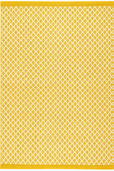 Dash & Albert Mainsail Yellow Handwoven Indoor/Outdoor Rug 2x3