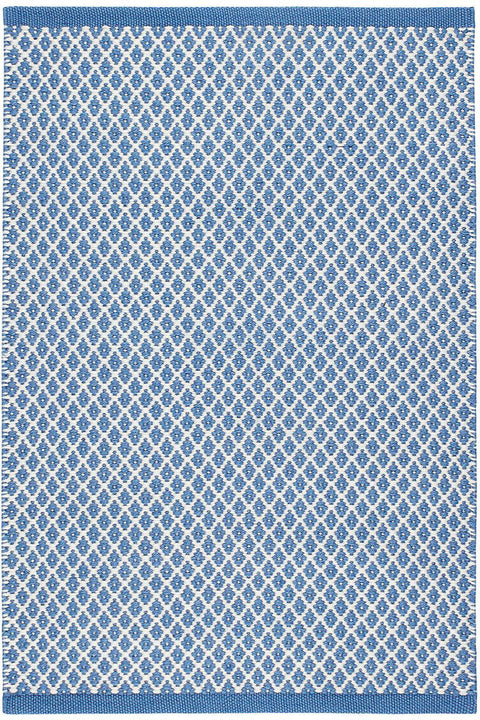 Dash & Albert Mainsail French Blue Handwoven Indoor/Outdoor Rug 2x3