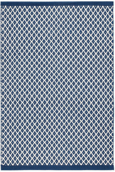 Dash & Albert Mainsail Navy Handwoven Indoor/Outdoor Rug 2x3