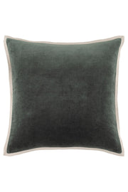 Dash & Albert Gehry Velvet/Linen Everglade Decorative Pillow 22" Square