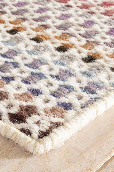 Dash & Albert Poppy Multi Handwoven Wool Rug 2x3