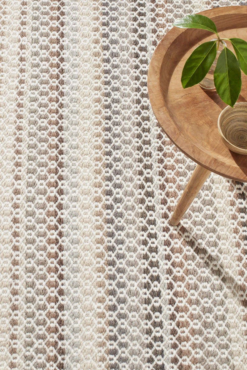 Dash & Albert Poppy Handwoven Wool Rug 2'x3' Natural