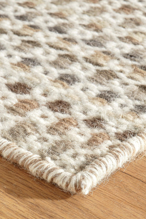 Dash & Albert Poppy Natural Handwoven Wool Rug 2x3