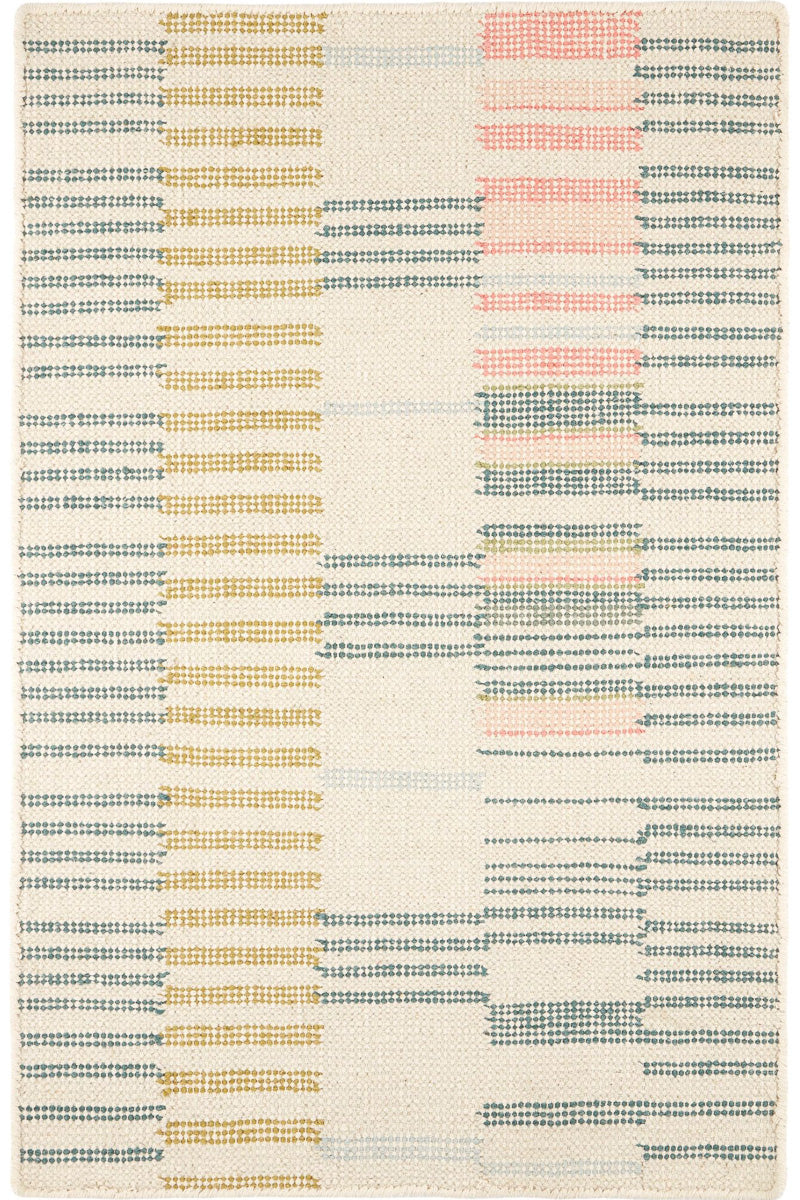 Dash & Albert Gemma Hand Loom Knotted Cotton Rug 2'x3' Juniper