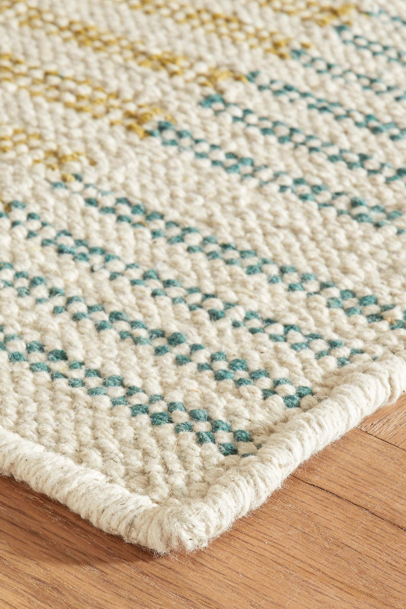 Dash & Albert Gemma Hand Loom Knotted Cotton Rug 2'x3' Juniper