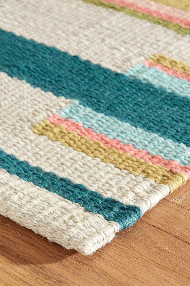 Dash & Albert Everly Multi Handwoven Cotton Rug 2x3