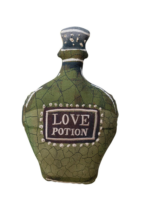 Pillow Potion Bottle Shaped Cotton Embroidery