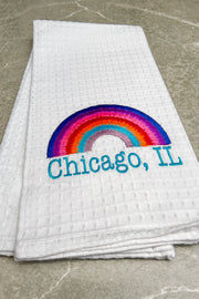 Rainbow Chicago Towel