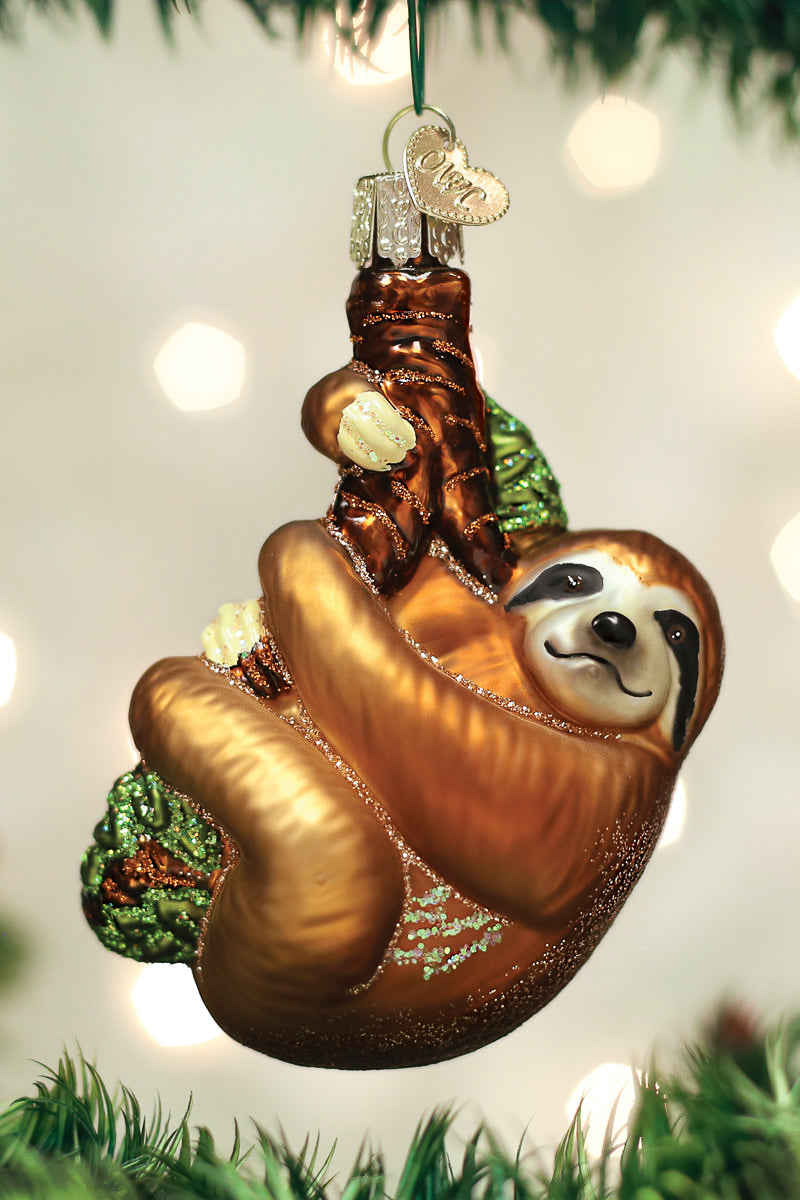 Christmas Sloth Ornament