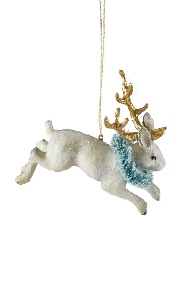 Cody Foster Jackalope With Goldleaf Antlers Ornament