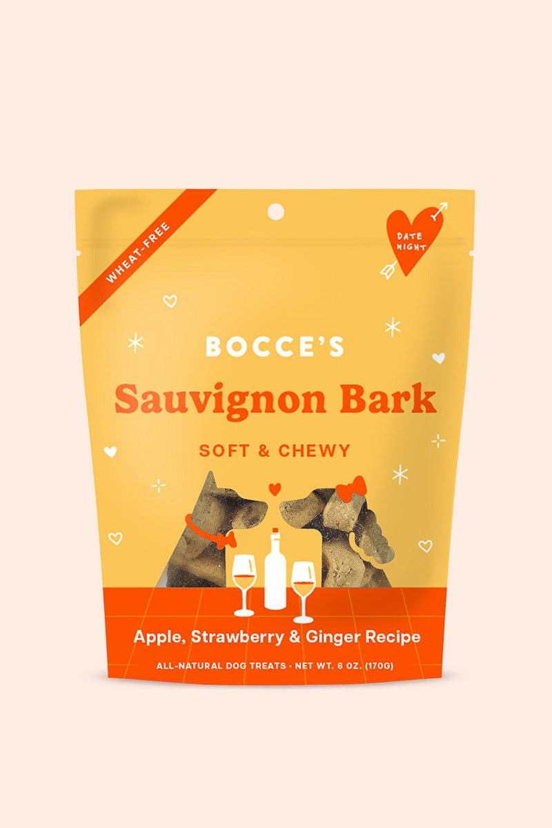 Bocce's Bakery Date Night Sauvignon Bark Soft & Chewy Dog Treats 6 oz