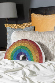 Sparkles Home Luminous Rainbow Pillow