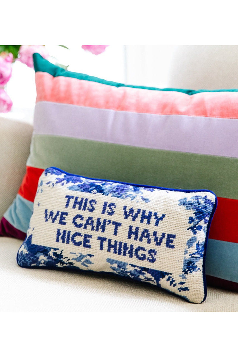 Fashion embroidered pillows with sayings