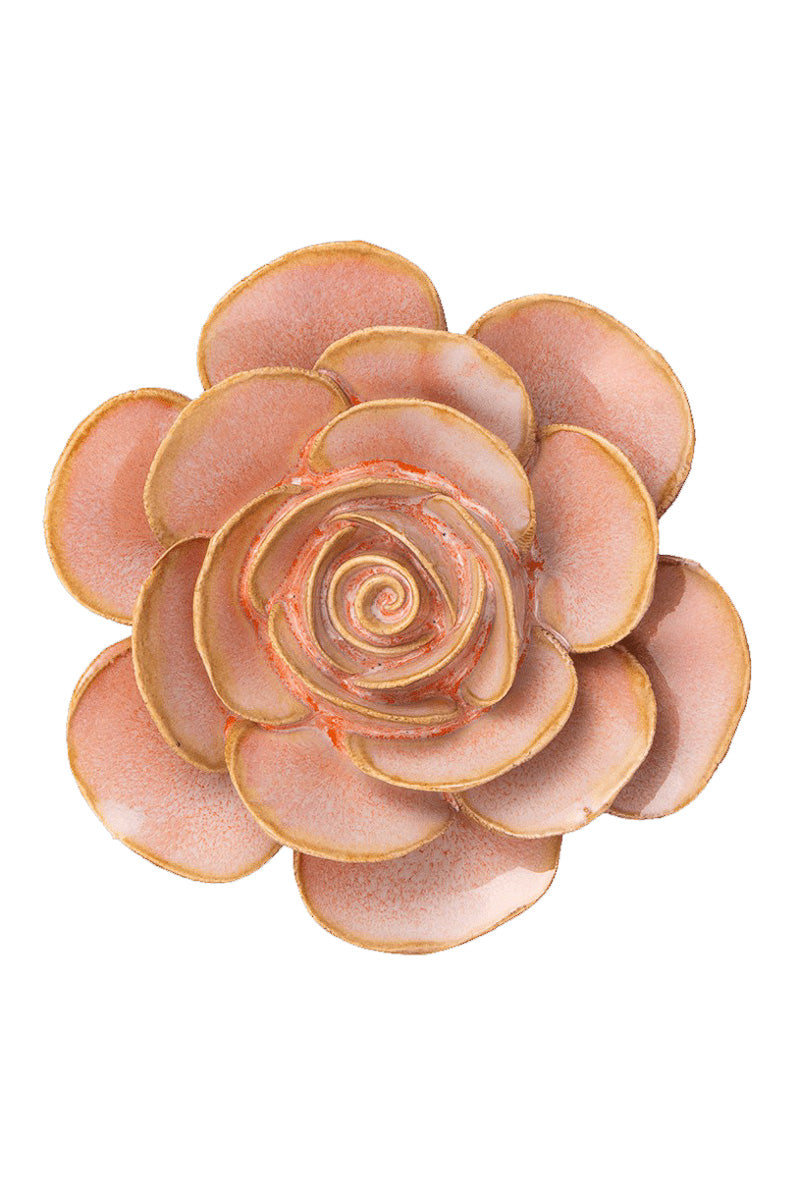 Chive Wall Art Ceramic Ranunculus Flower Pink