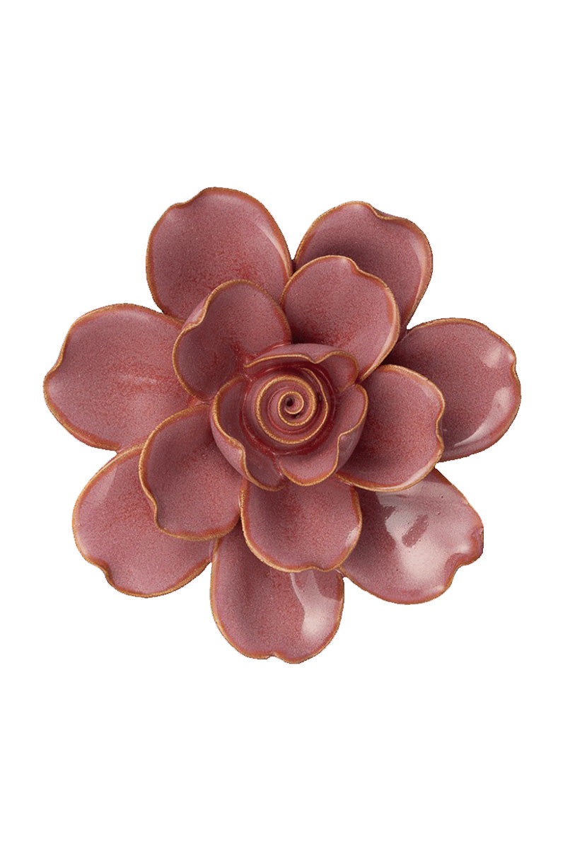 Chive Wall Art Ceramic Gardenia Flower Pink